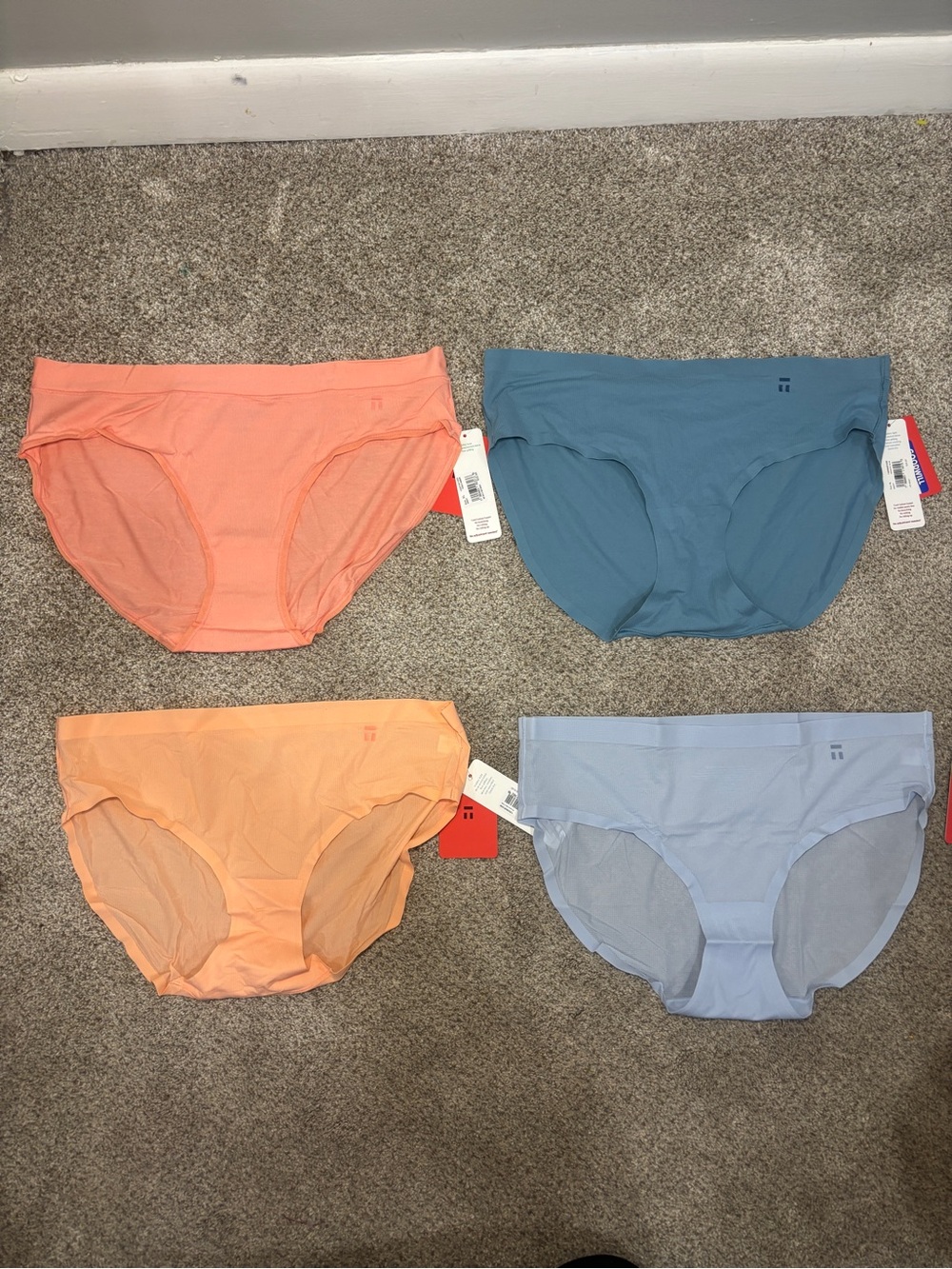 NEW! Tommy John Women's Air Briefs Lot XL Seamless Panties Underwear